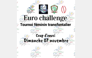 Nouveau: le premier Euro Rugby Challenge féminin débute le 7 novembre 