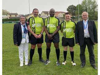 Les officiels de match de la finale Réserve Régionale 1 
Laurence Abadie (RF), Xabi Comets, Abde Abdallah, Florian Lagourgue, Pierre Bignalet. 